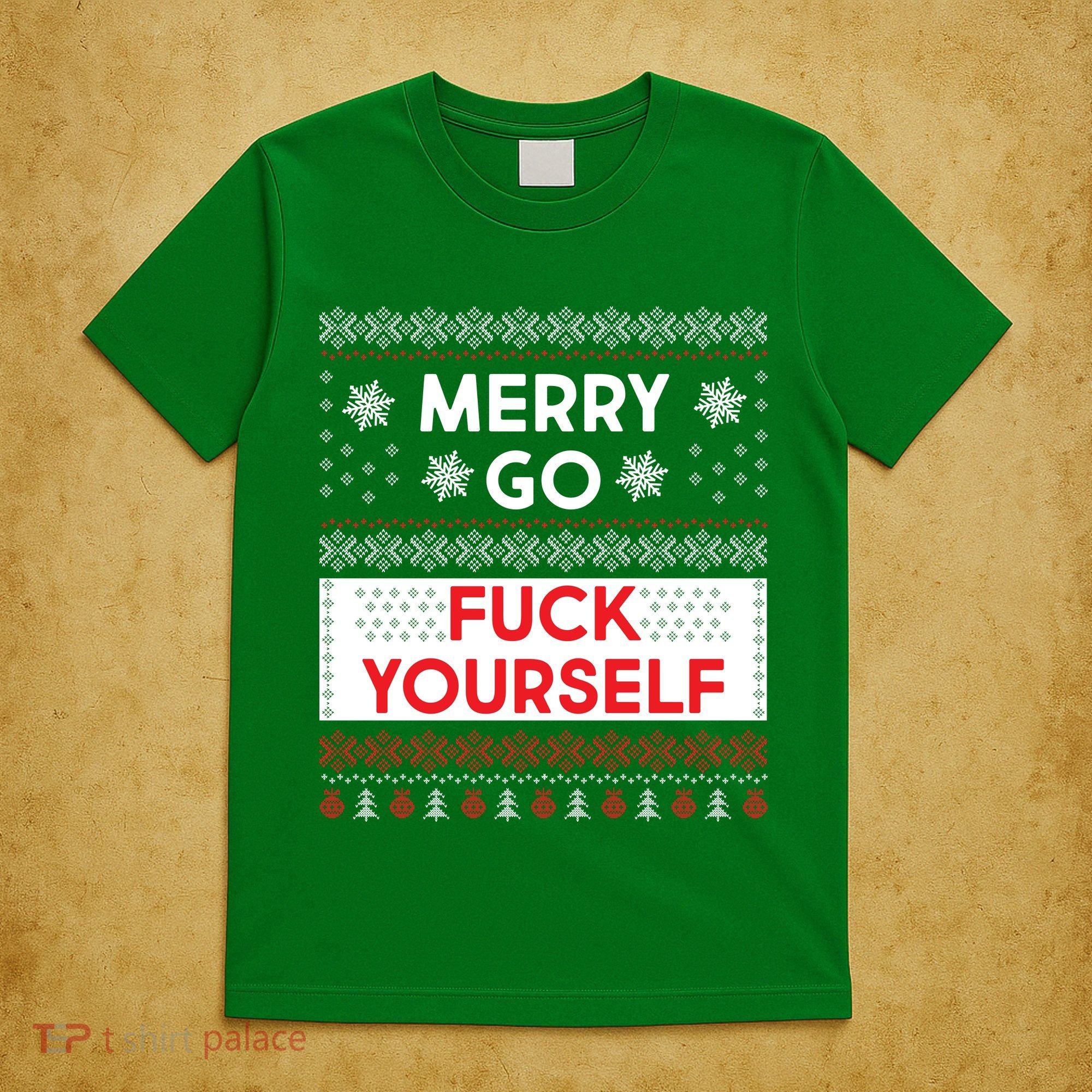 Merry Go F*ck Yourself Ugly Christmas Sweater T-Shirt