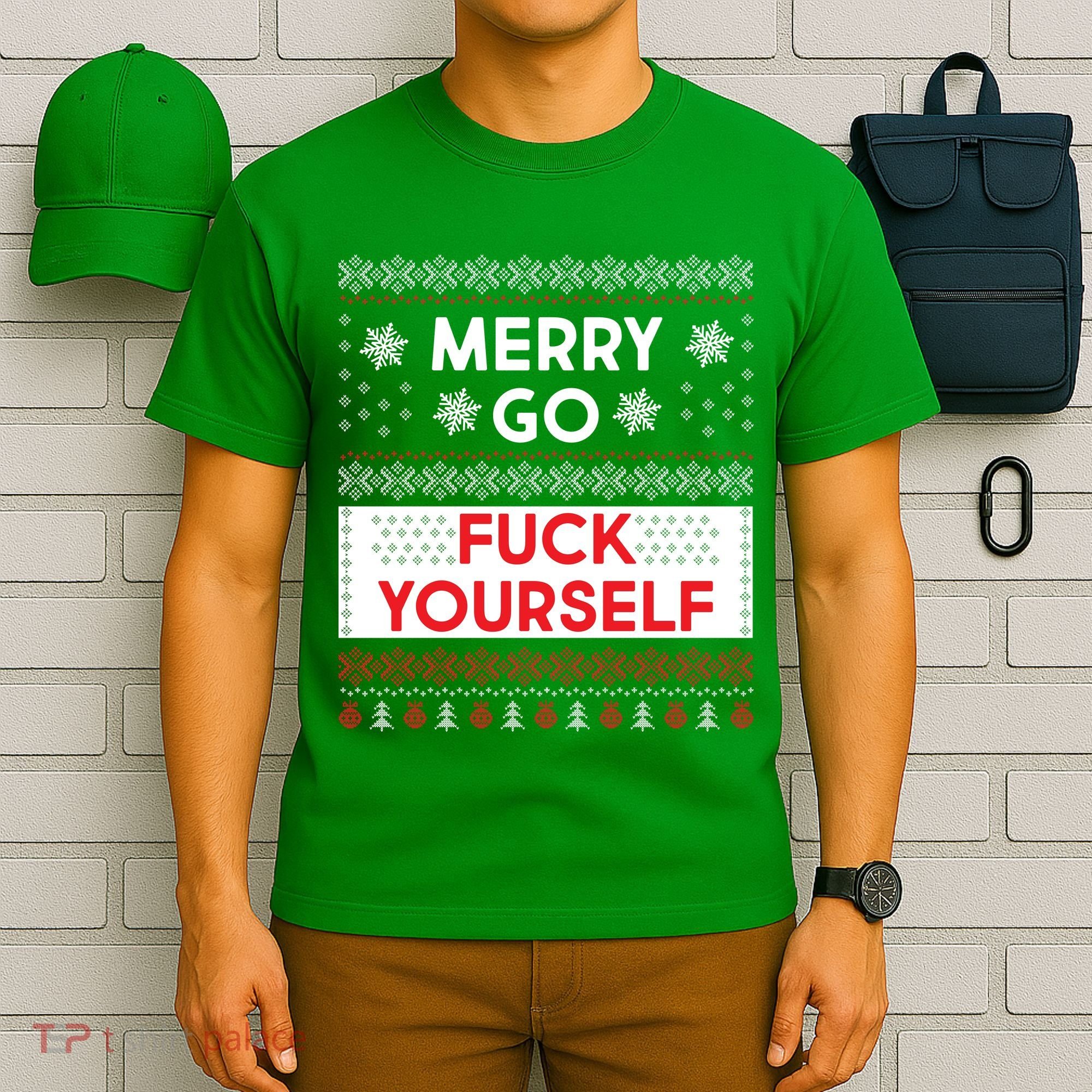 Merry Go F*ck Yourself Ugly Christmas Sweater T-Shirt