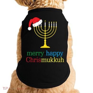 Merry-Happy Chrismukkah Doggie Tank