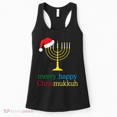 Merry-Happy Chrismukkah Women's Tank Top