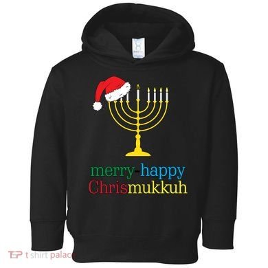 Merry-Happy Chrismukkah Toddler Hoodie