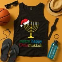 Merry-Happy Chrismukkah Tank Top thumb 4