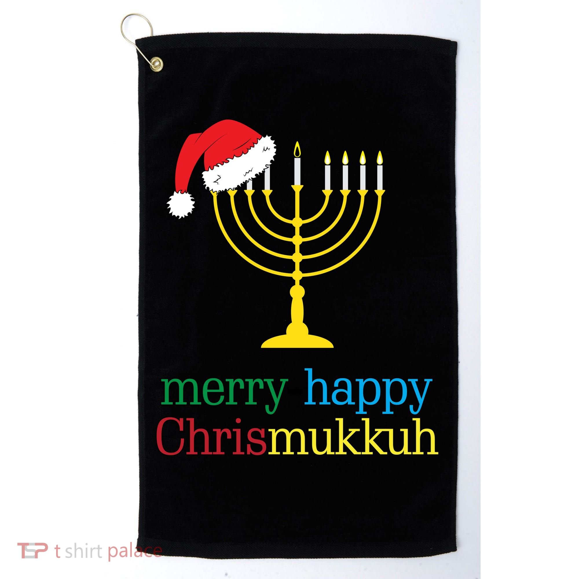 Merry-Happy Chrismukkah Golf Towel