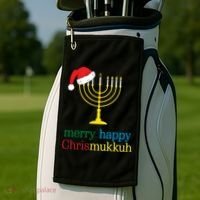 Merry-Happy Chrismukkah Golf Towel thumb 2