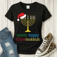 Merry-Happy Chrismukkah Women's T-Shirt thumb 3