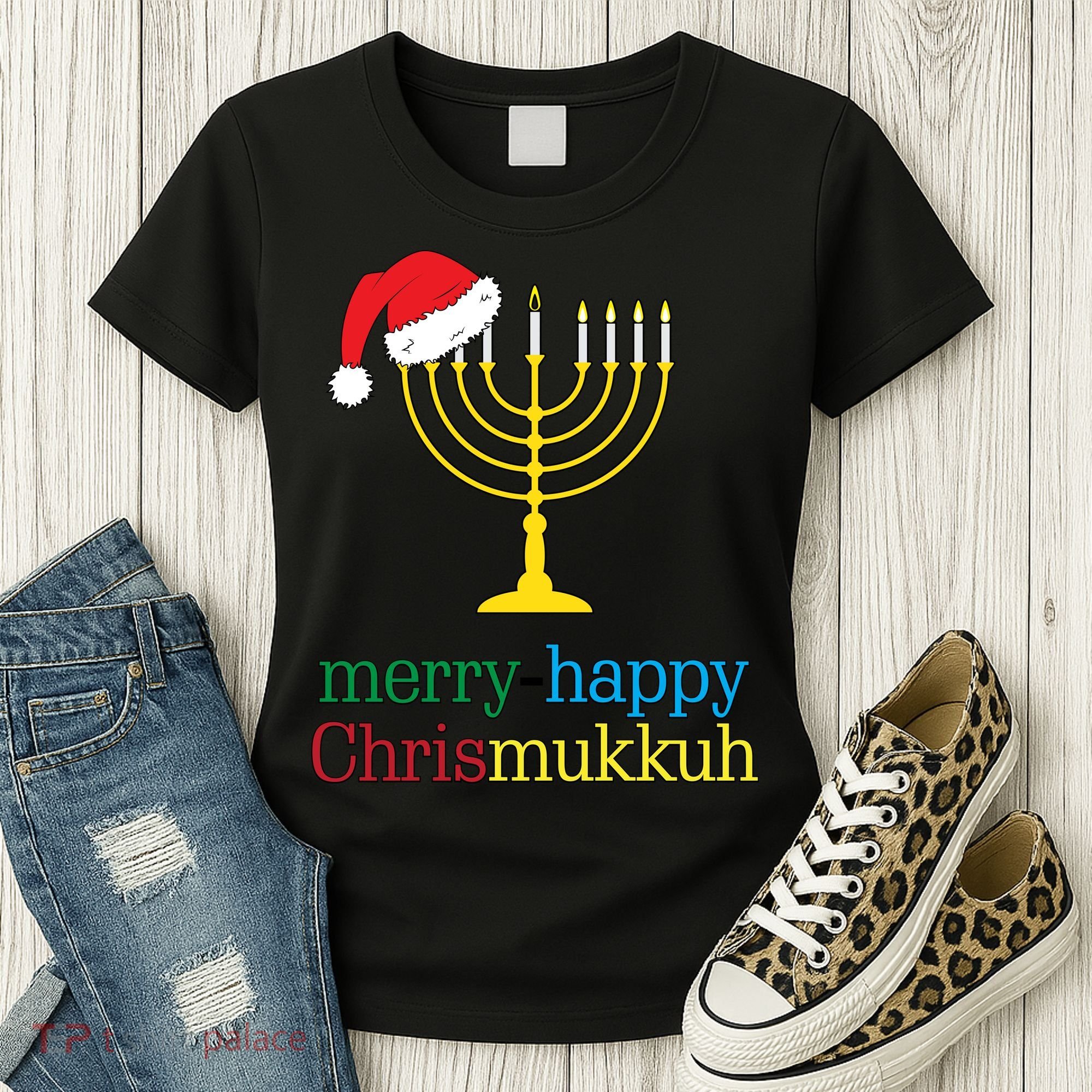 Merry-Happy Chrismukkah Women's T-Shirt