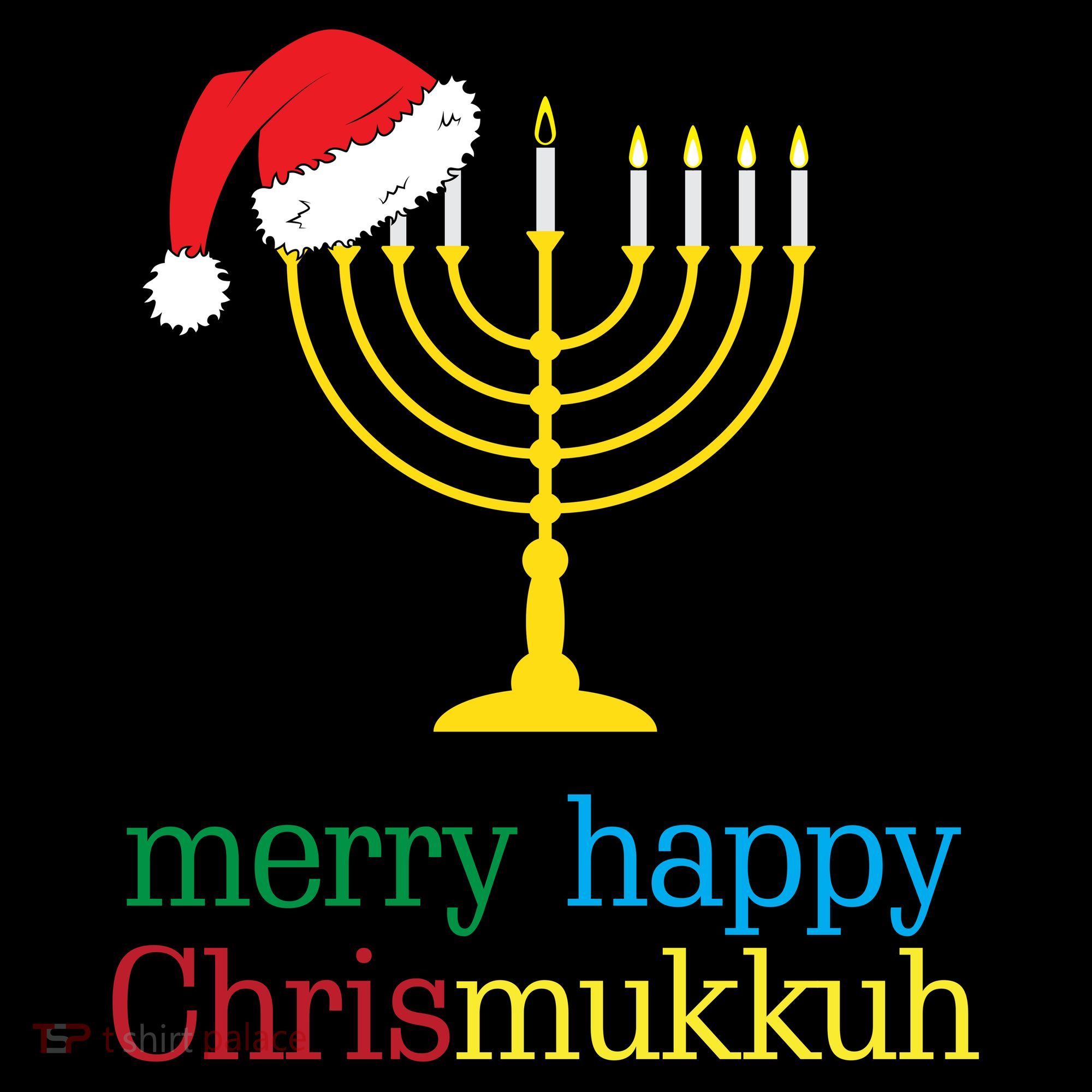 Merry-Happy Chrismukkah Kids Long Sleeve Shirt