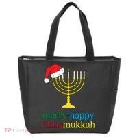 Merry-Happy Chrismukkah Tote Bag thumb 0