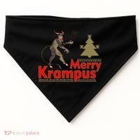 Merry Krampus USA-Made Doggie Bandana thumb 0