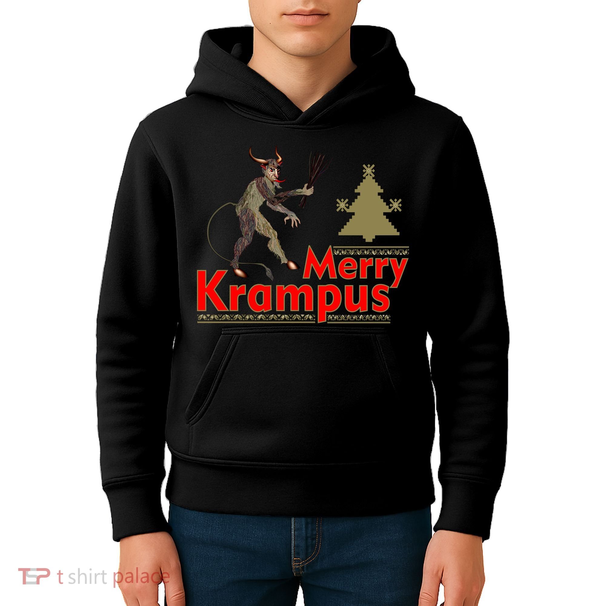 Merry Krampus Kids Hoodie
