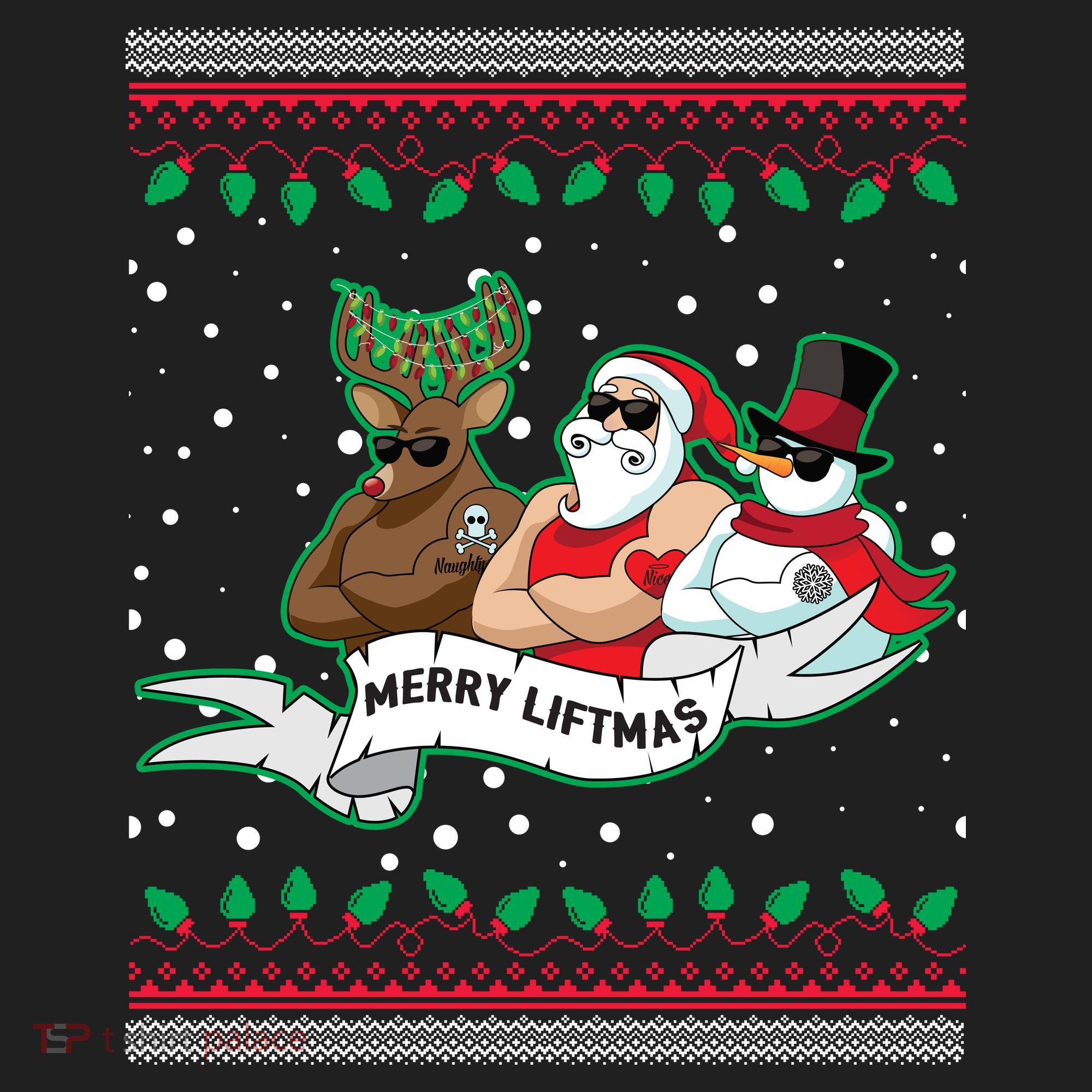 Merry Liftmas Funny Ugly Christmas Sweater Women's Sweatshirt