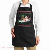 Merry Liftmas Funny Ugly Christmas Sweater Apron thumb 2