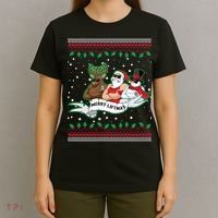 Merry Liftmas Funny Ugly Christmas Sweater T-Shirt thumb 4
