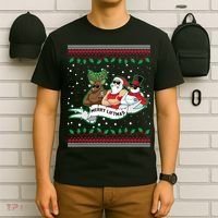 Merry Liftmas Funny Ugly Christmas Sweater T-Shirt thumb 6