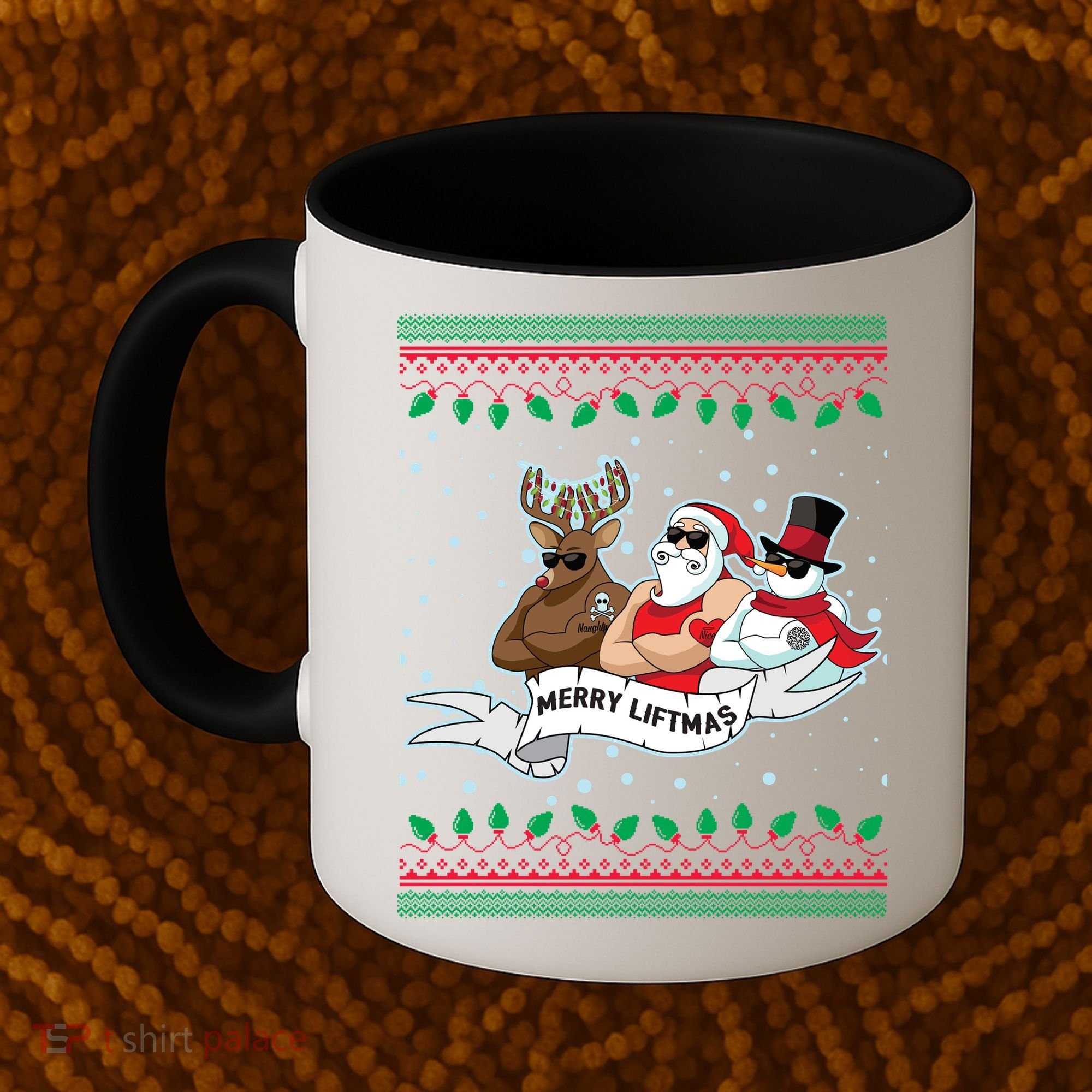 Merry Liftmas Funny Ugly Christmas Sweater Coffee Mug