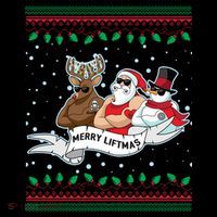 Merry Liftmas Funny Ugly Christmas Sweater Coffee Mug thumb 5