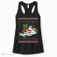 Merry Liftmas Funny Ugly Christmas Sweater Women's Tank Top thumb 0