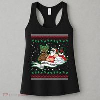 Merry Liftmas Funny Ugly Christmas Sweater Women's Tank Top thumb 3