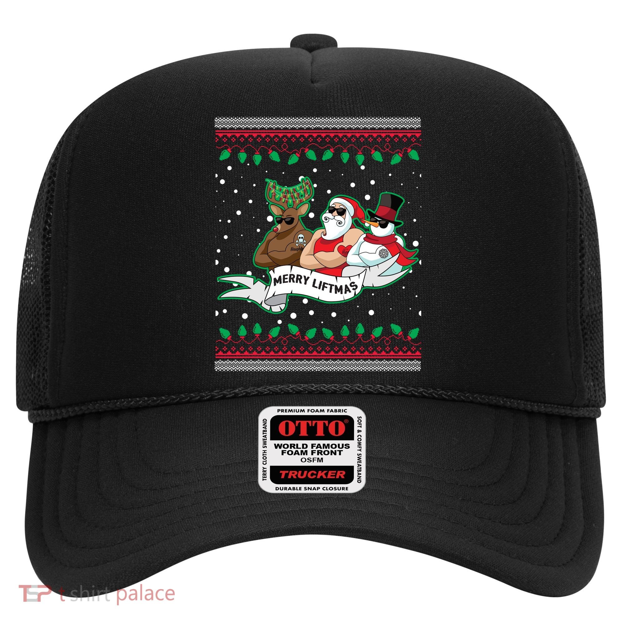 Merry Liftmas Funny Ugly Christmas Sweater Hat