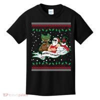 Merry Liftmas Funny Ugly Christmas Sweater Kids T-Shirt thumb 0