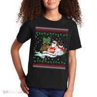 Merry Liftmas Funny Ugly Christmas Sweater Kids T-Shirt thumb 2