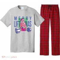 Merry Liftmas Tattoo Santa Pajama Set thumb 0