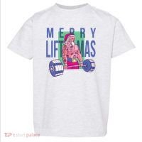 Merry Liftmas Tattoo Santa Toddler T-Shirt thumb 0