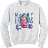 Merry Liftmas Tattoo Santa Kids Sweatshirt thumb 0
