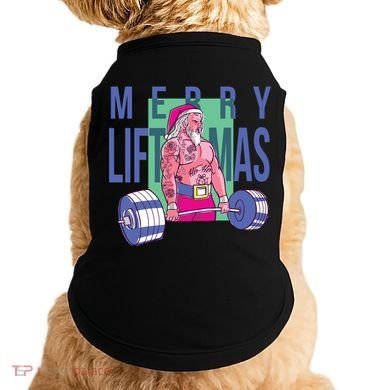 Merry Liftmas Tattoo Santa Doggie Tank