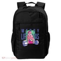 Merry Liftmas Tattoo Santa Backpack thumb 0