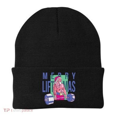Merry Liftmas Tattoo Santa Beanie
