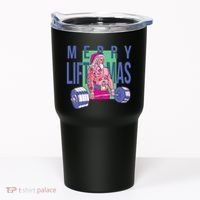 Merry Liftmas Tattoo Santa Tumbler thumb 0