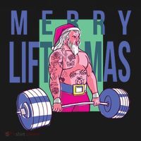 Merry Liftmas Tattoo Santa Ornament thumb 1