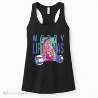 Merry Liftmas Tattoo Santa Women's Tank Top thumb 0
