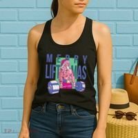 Merry Liftmas Tattoo Santa Women's Tank Top thumb 2