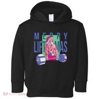 Merry Liftmas Tattoo Santa Toddler Hoodie thumb 0