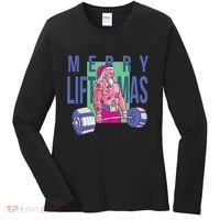 Merry Liftmas Tattoo Santa Women's Long Sleeve Shirt thumb 0
