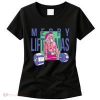 Merry Liftmas Tattoo Santa Women's T-Shirt thumb 0