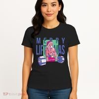 Merry Liftmas Tattoo Santa Women's T-Shirt thumb 4