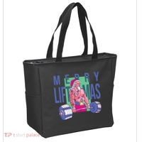 Merry Liftmas Tattoo Santa Tote Bag thumb 2
