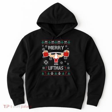 Merry Liftmas Ugly Christmas Hoodie