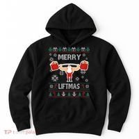 Merry Liftmas Ugly Christmas Hoodie thumb 0