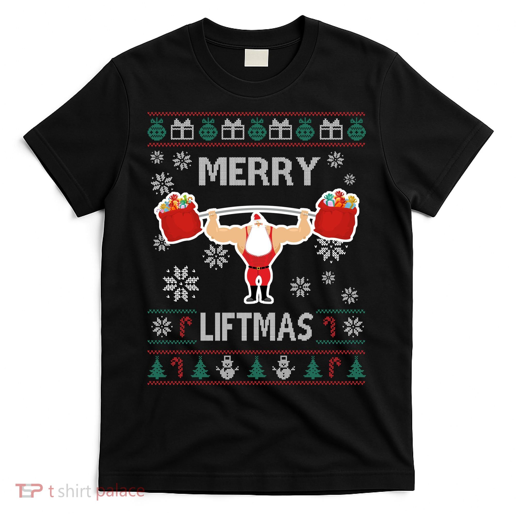 Merry Liftmas Ugly Christmas T-Shirt