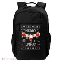 Merry Liftmas Ugly Christmas Backpack thumb 0