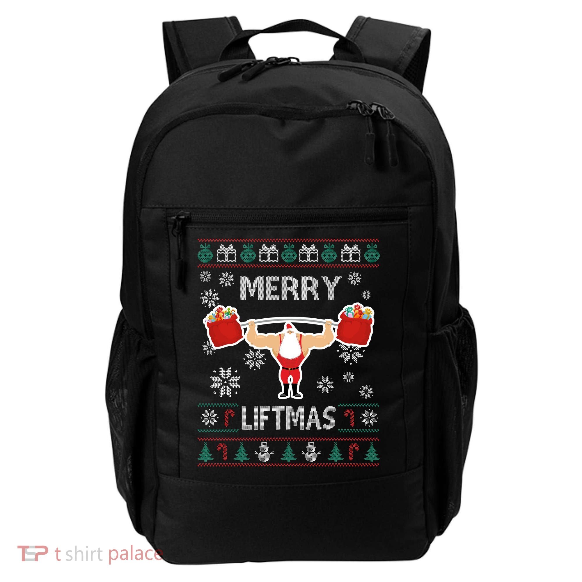 Merry Liftmas Ugly Christmas Backpack