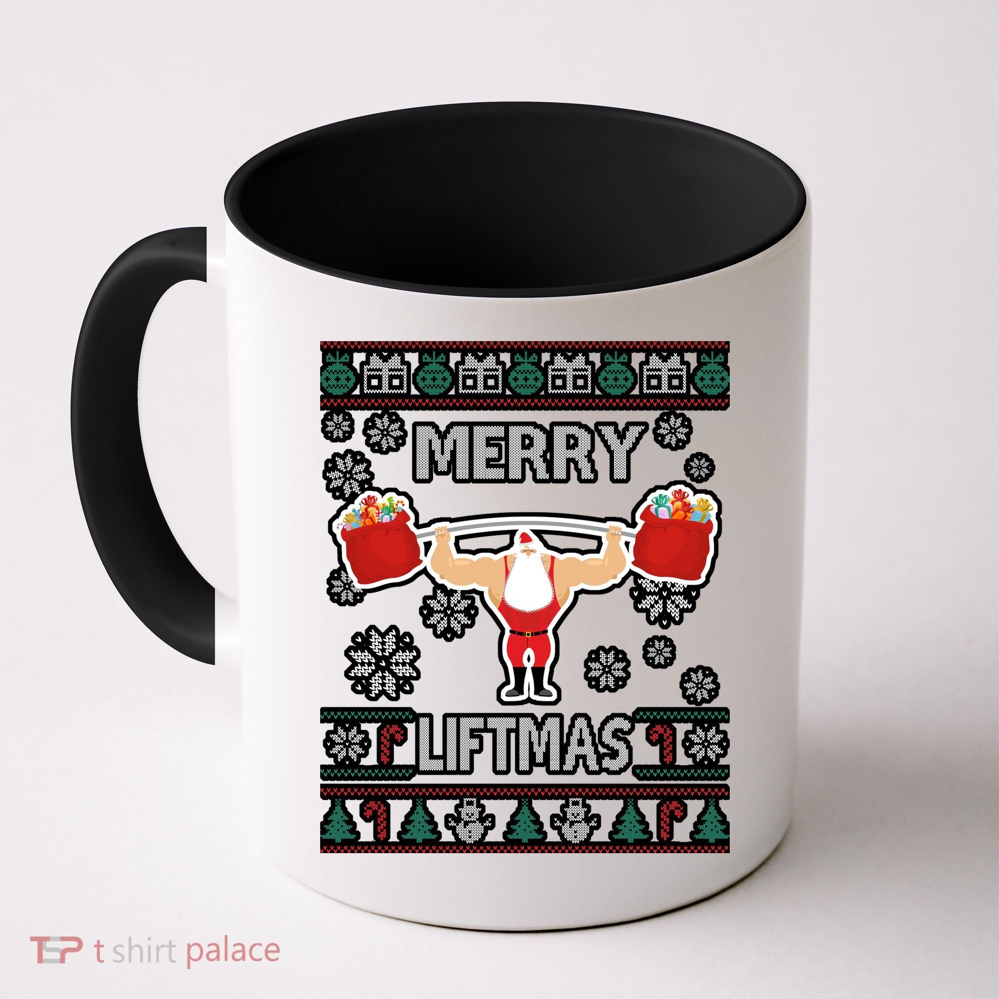 Merry Liftmas Ugly Christmas Coffee Mug