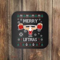 Merry Liftmas Ugly Christmas Coaster thumb 0