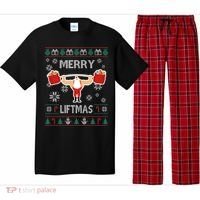 Merry Liftmas Ugly Christmas Pajama Set thumb 0