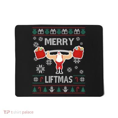 Merry Liftmas Ugly Christmas Mousepad