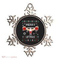 Merry Liftmas Ugly Christmas Ornament thumb 0